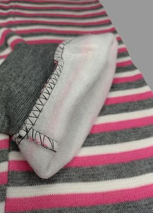 Підштанники на флісі в рожеву смужку для вашої маленької модниці. — фото 3 з 3