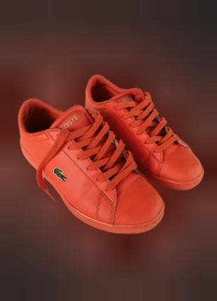 Шкіряні кеди lacoste унісекс — фото 6 з 6