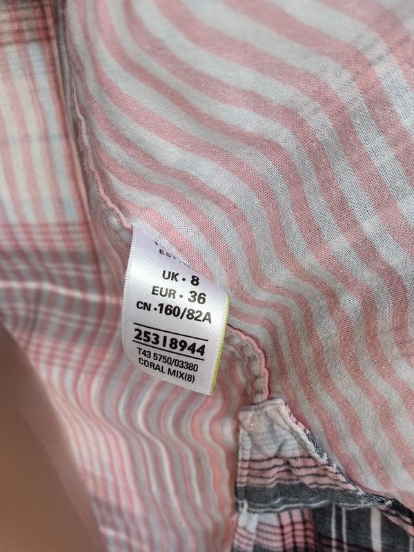 Рожева сорочка в клітинку жіноча — фото 4 з 5