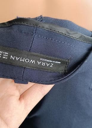 Сині класичні брюки жіночі від zara — фото 3 з 9