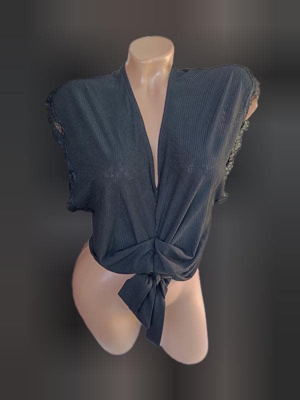 Чорна бруза від zara — фото 3 з 5