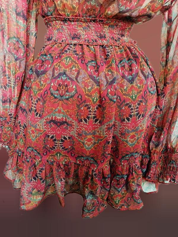 Шифонова сукня від zara жіноча — фото 4 з 6