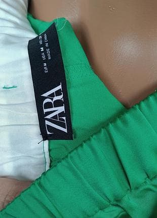 Шорти короткі жіночі зелені від zara — фото 2 з 6